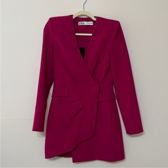 Zara hot pink blazer dress - Picture 4 of 10